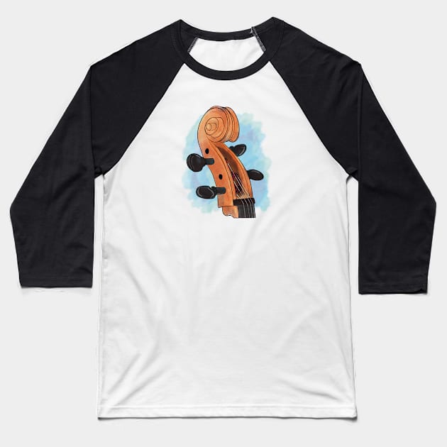 Violin Baseball T-Shirt by EzekRenne